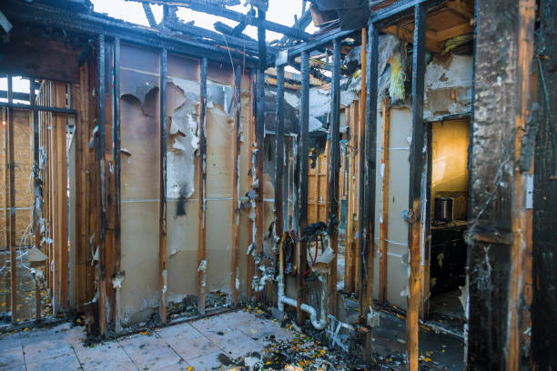 Professional Fire Damage Cleanup technician working in Collingswood, NJ